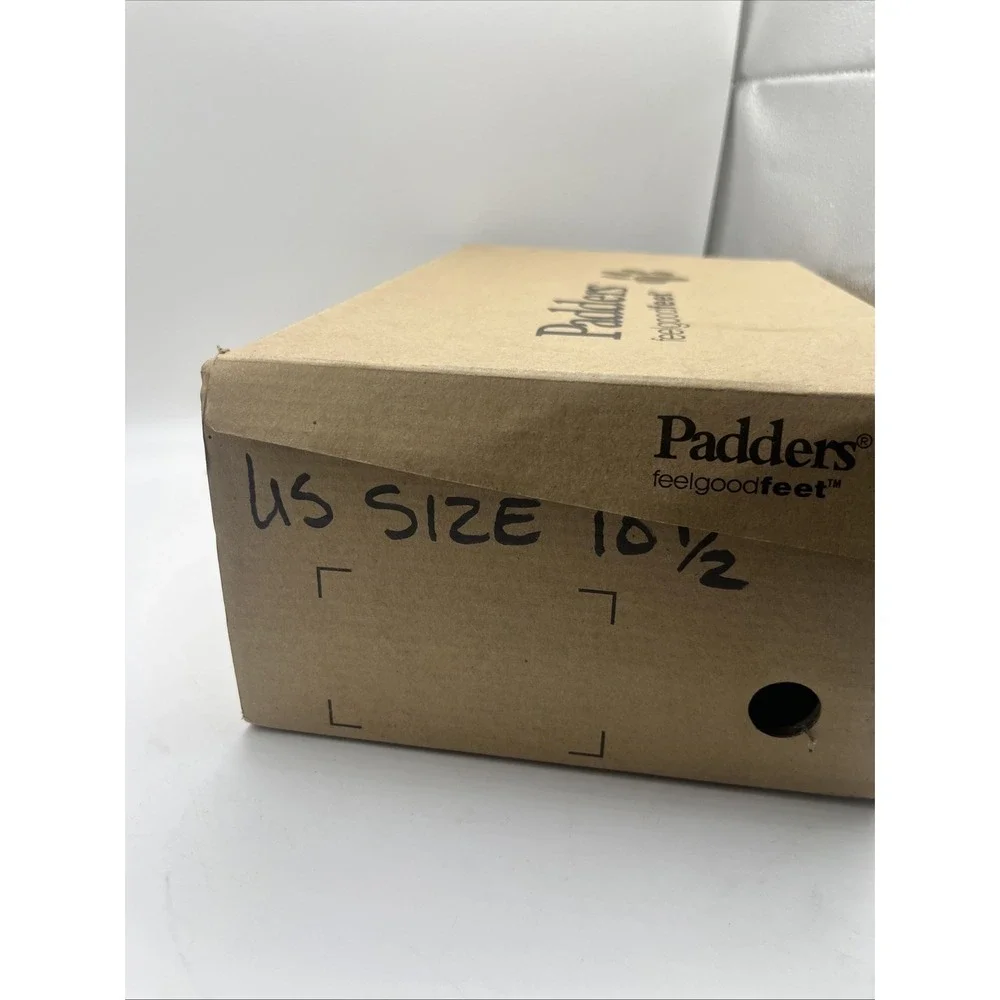 Padders Taxi Dress Loafers Mens 10.5 Leather Waterproof Brown Dual Fit Wide